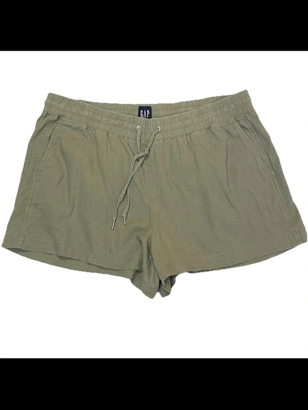 Gap nwot Olive Green Drawstring Women’s Casual Shorts size medium - Picture 5 of 8